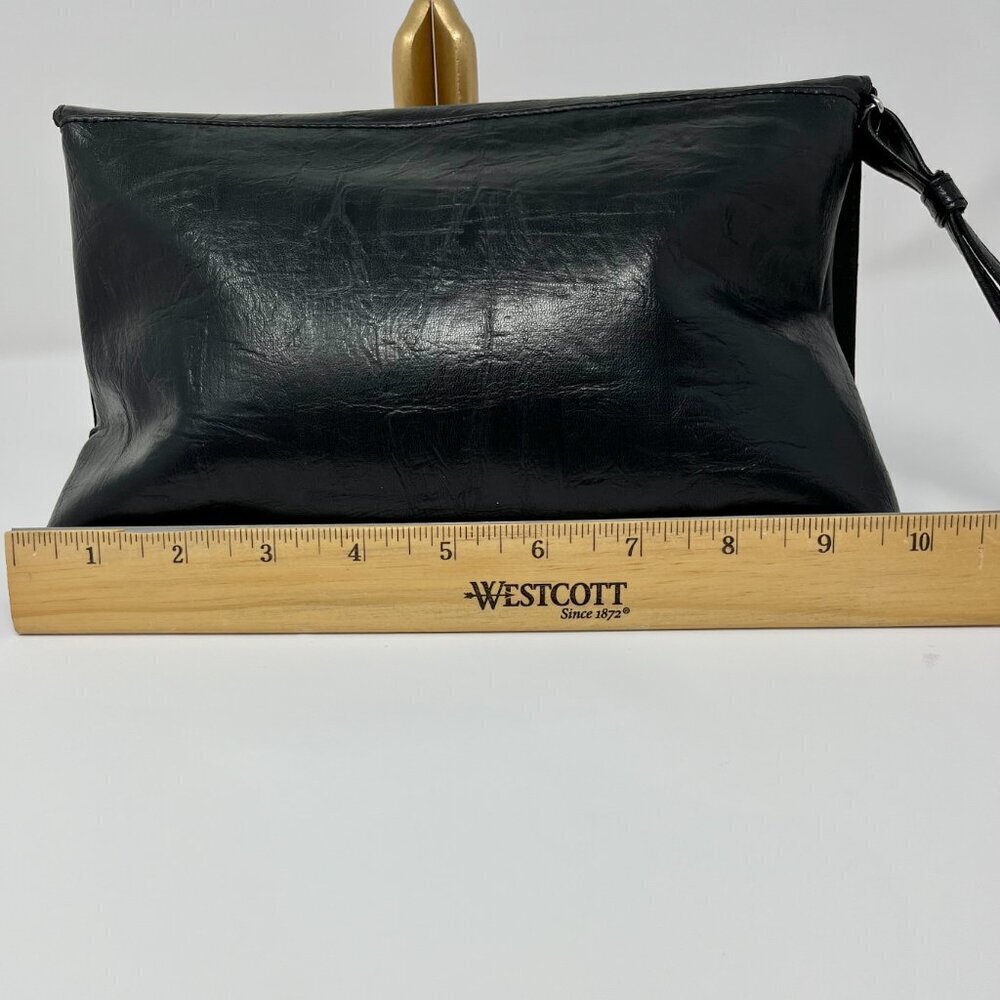 Barr & Barr Wristlet Handmade for Bloomingdales Black Leather w Bow detail - Picture 7 of 8